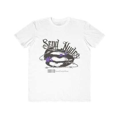 Men’s  "Send Nudes" Lip Art Streetwear T-Shirt