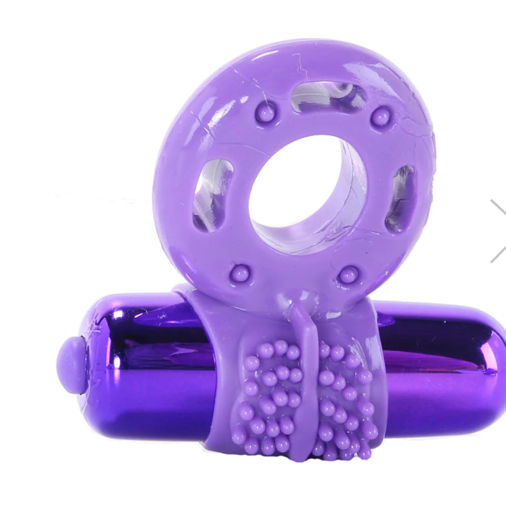 Neon Vibrating Couples Kit in Purple
